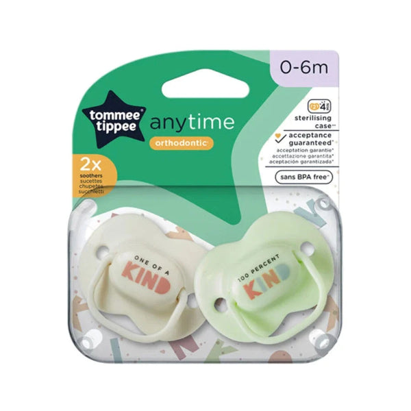Anytime Soothers 0-6m, Pack of 2
