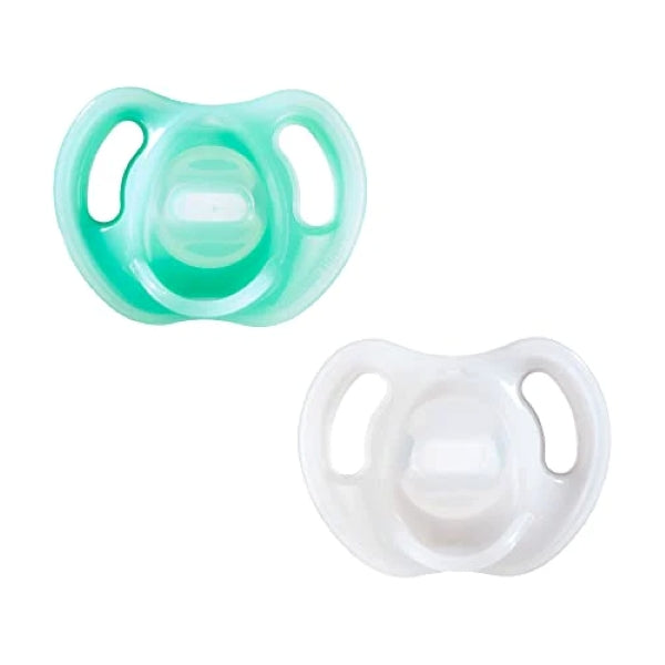 Ultra Light Silicone Pacifier 0-6m, Pack of 2