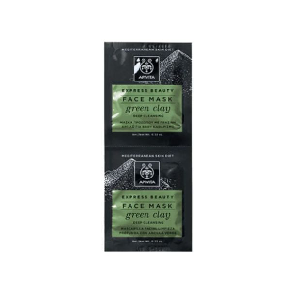 Apivita - Express Beauty Face Mask - Green Clay 2x8 ML