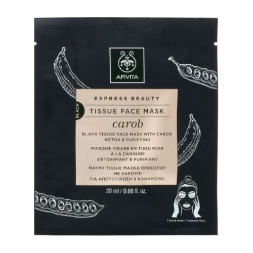 Apivita - Express Beauty Tissue Face Mask - Carob 20 ML