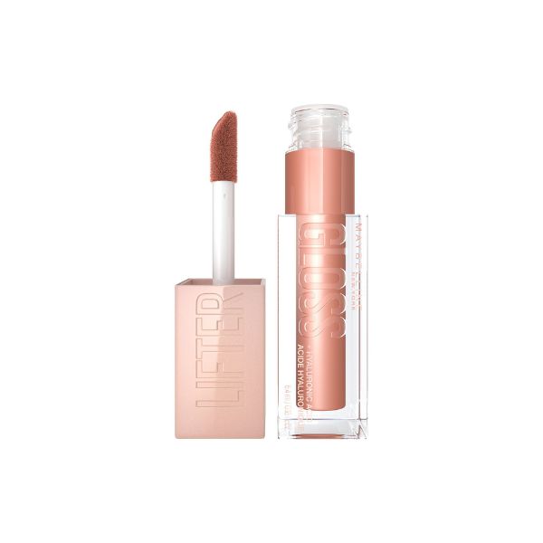 Maybelline New York - Lifter Gloss Lip Gloss Makeup with Hyaluronic Acid for smooth and hydrated lips - Stone