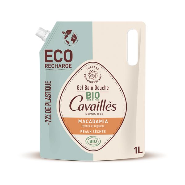 Rogé Cavaillès Eco-Recharge Gel Bain Douche - Certified Bio Macademia