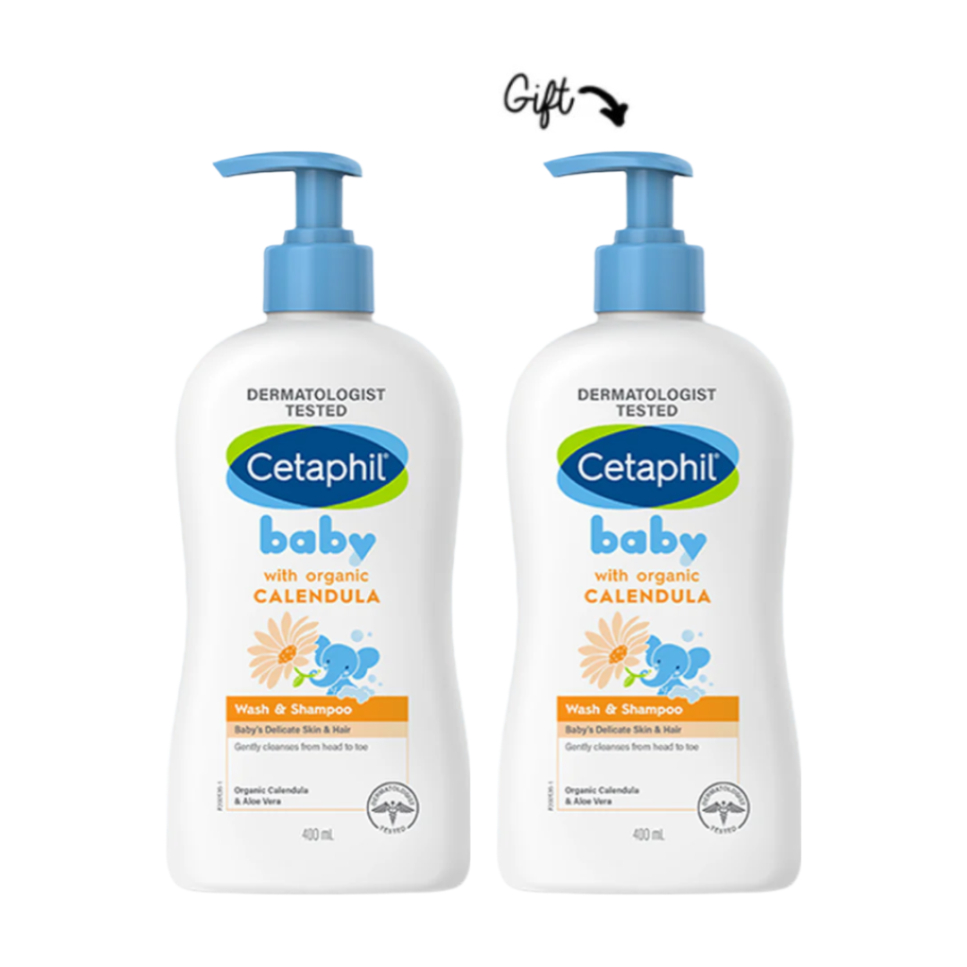Baby Calendula Wash & Shampoo 400 ML + FREE Baby Calendula Wash & Shampoo 400 ML