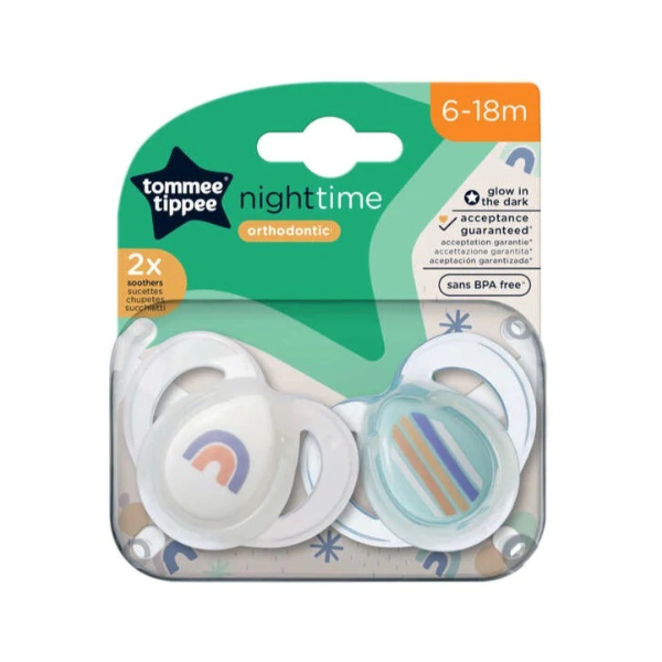 Night Time Soother, 6-18m, Pack of 2