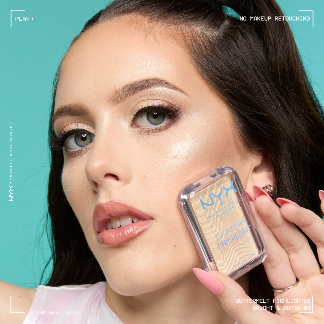 Buttermelt Highlighter, Powder Highlighter, 12 HR Wear, Fade & Transfer Resistant