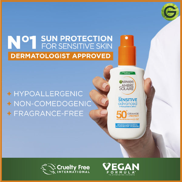 Ambre Solaire Sensitive Advanced SPF 50+ Ceramide Protect Sunscreen Spray For Adults  Features