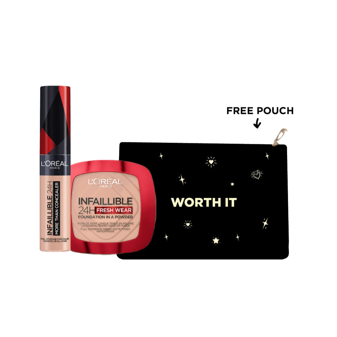 Infaillible Powder + Infallible Concealer + FREE Pouch At 15% OFF