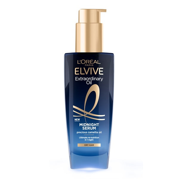 L'Oréal Paris Elvive Extraordinary Oil Midnight Serum 100ml - For Dry Hair | Loolia Closet