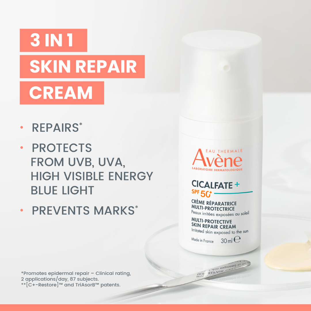 Cicalfate Multi-Protective Skin Repair Cream Sun Protect SPF50+