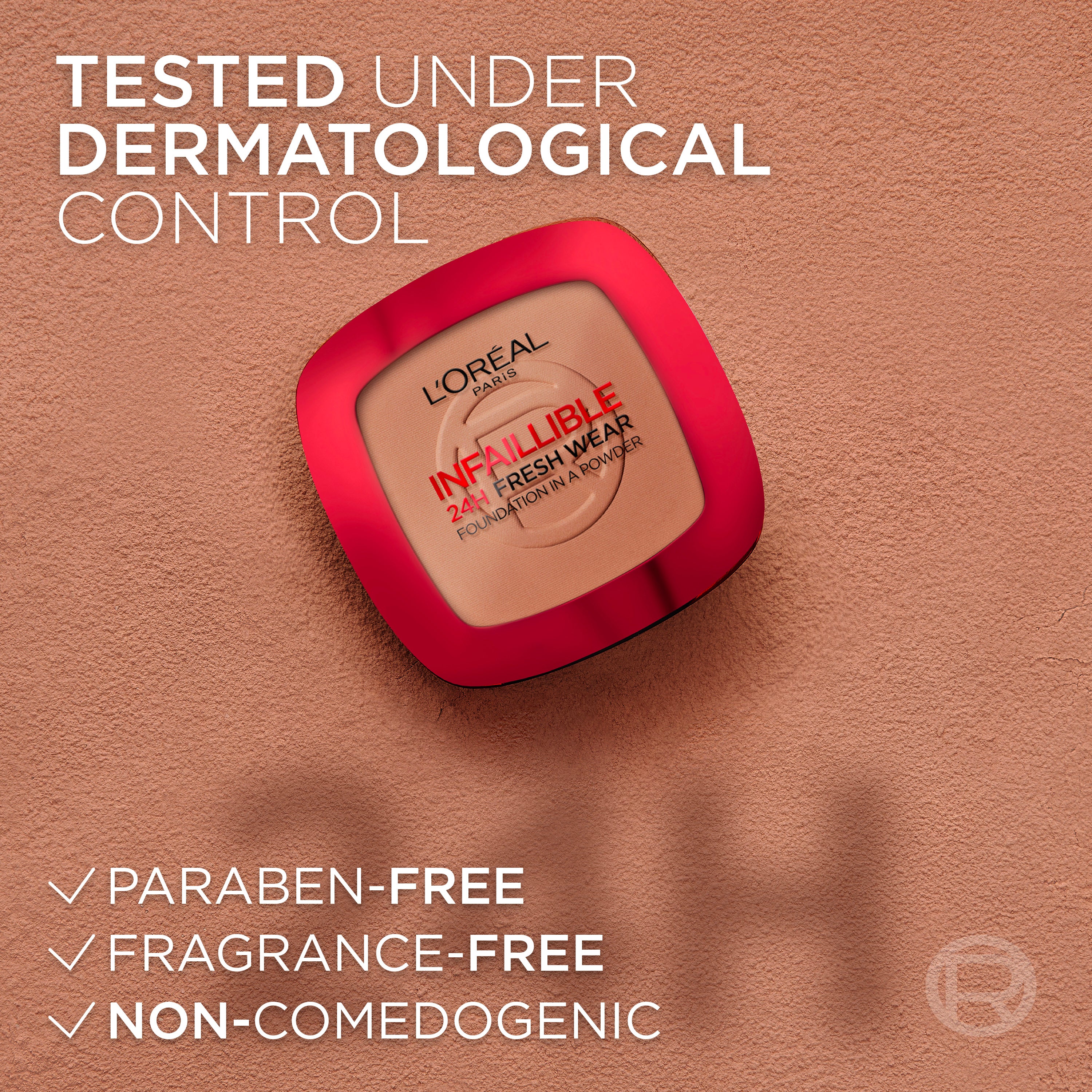 Infaillible Up to 24H Fresh Wear Foundation in a Powder- Waterproof, Heatproof, Sweatproof