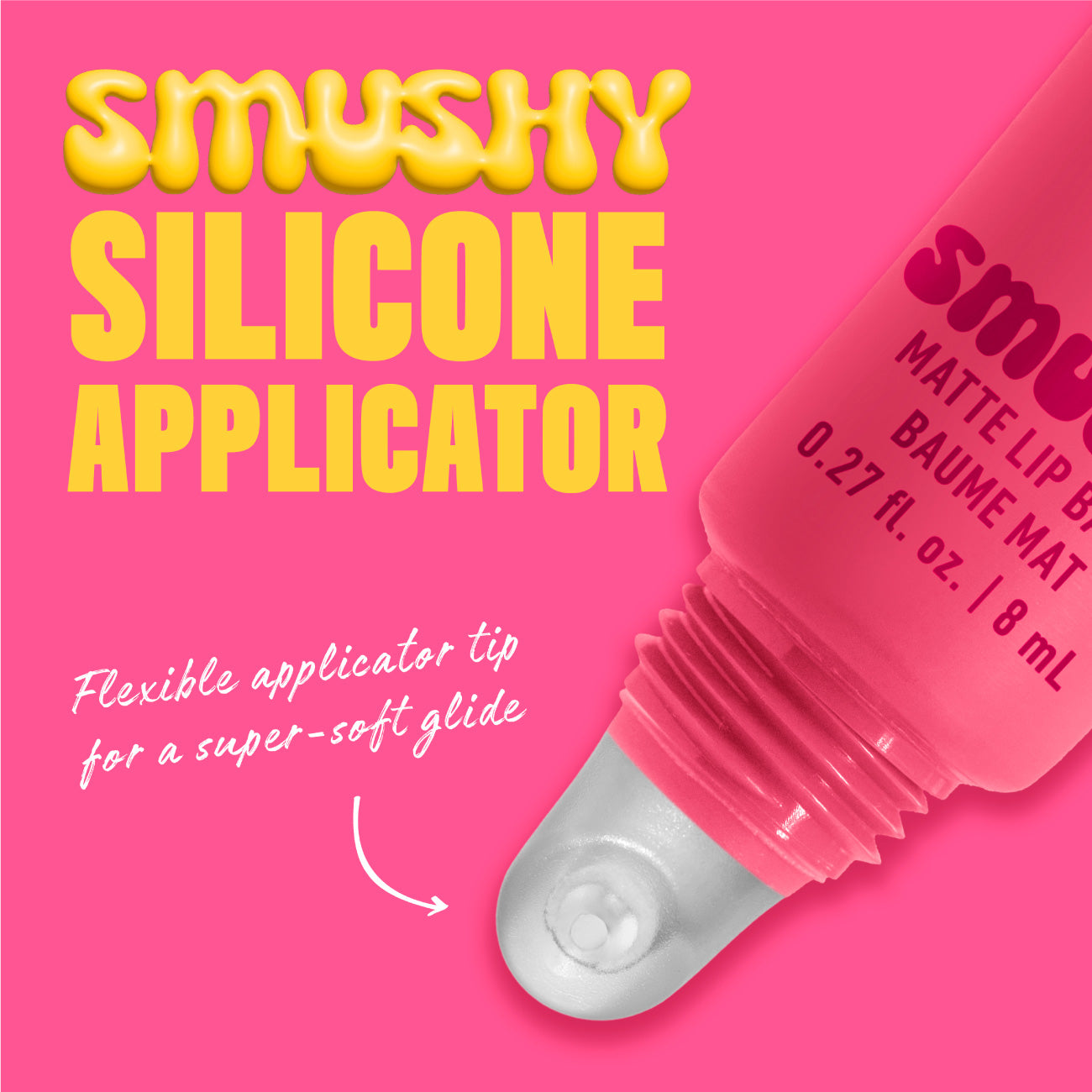 Smushy Matte Lip Balm, Soft Diffused Color, Matte Finish