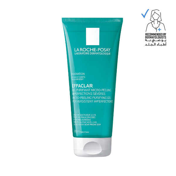 La Roche-Posay Effaclar Micropeeling Cleansing Gel with Salicylic Acid For Oily Skin | Loolia Closet
