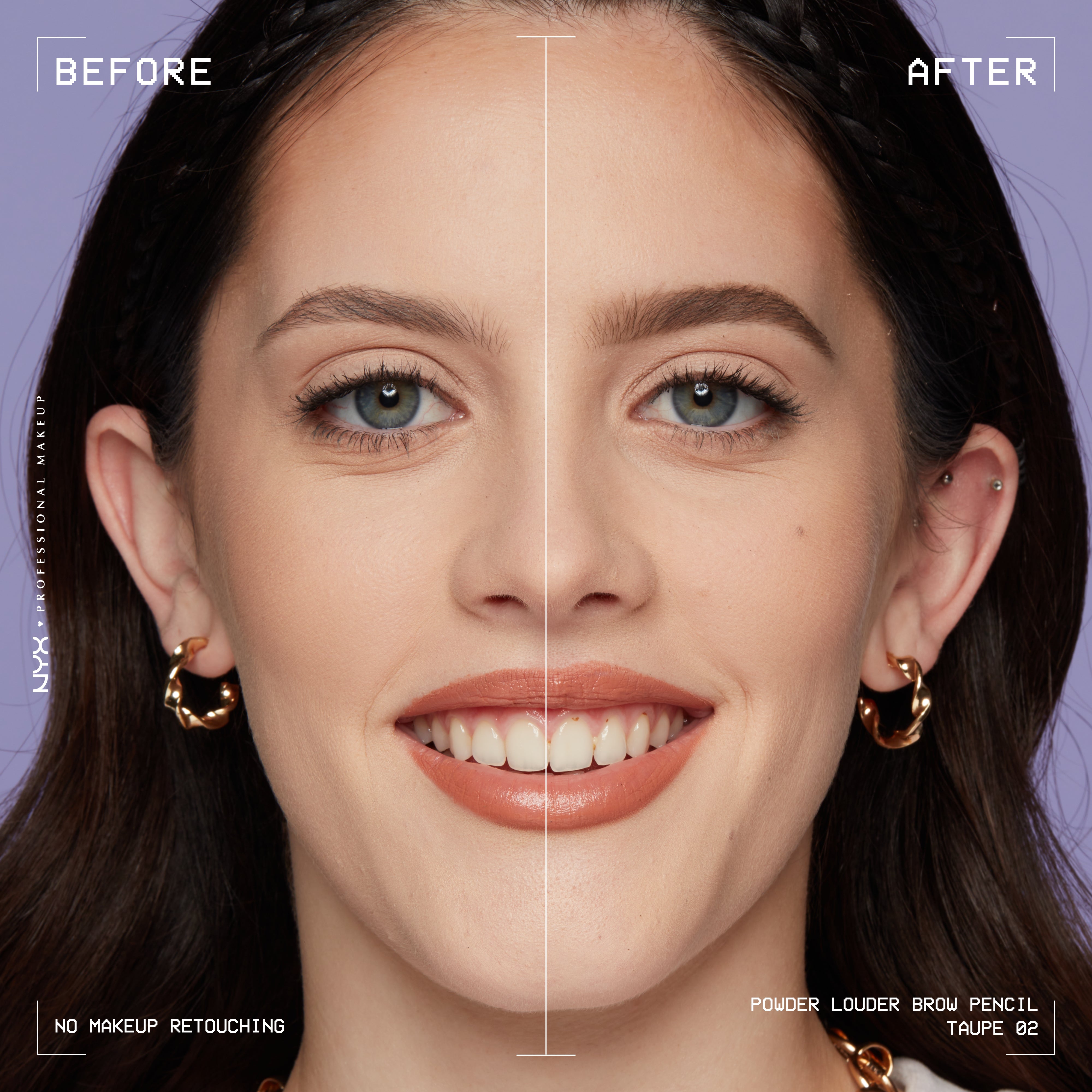 Powder Louder, Brow Pencil, 12Hr Wear, Buildable Micro-Fibers