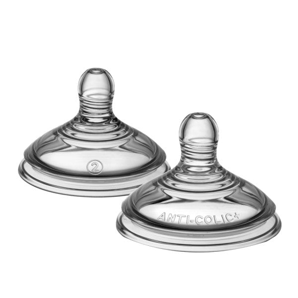 Advanced Anti-Colic Baby Bottle Teats, Medium Flow, 3+ Months