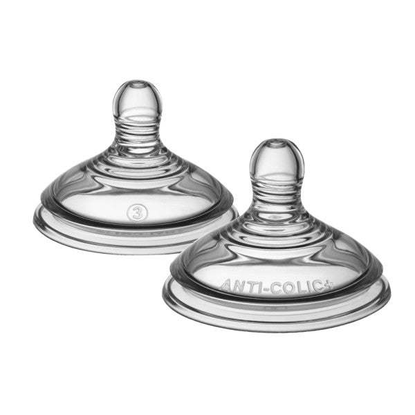 Advanced Anti-Colic Baby Bottle Teats, Fast Flow, 6+ Months