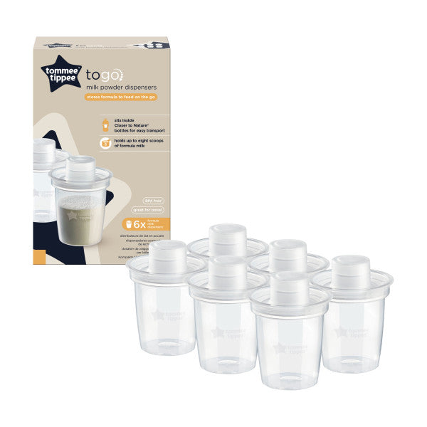 To Go Milk Powder Dispensers, Pack of 6