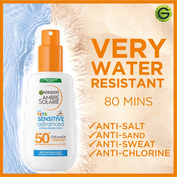 Ambre Solaire Sensitive Advanced SPF 50+ Ceramide Protect Sunscreen Spray For Kids (150mL)
