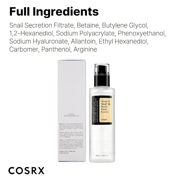 Advanced Snail 96 Mucin Power Essence - Ingredients 
