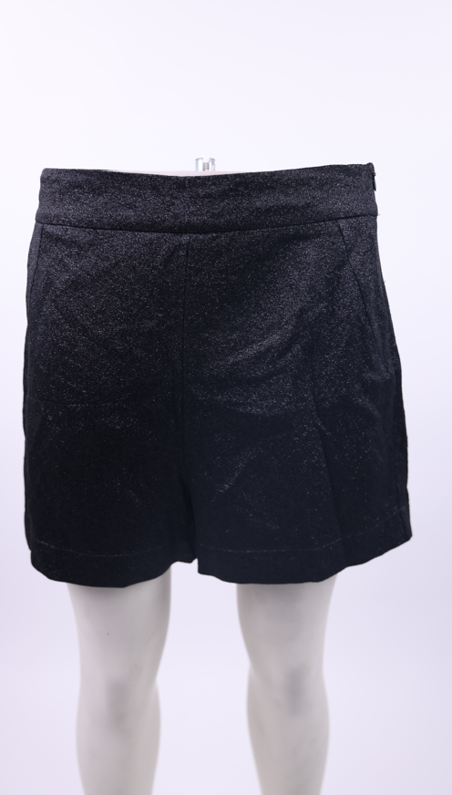 ACCESS Access Black Short Shiny Material | Loolia Closet