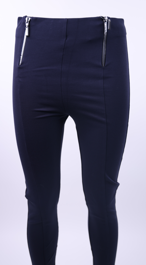 ACCESS Access navy legging with zippers on the waist | Loolia Closet