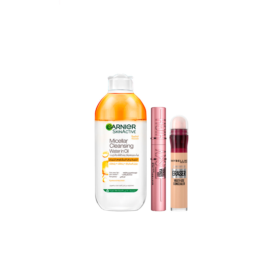 Instant Age Rewind Concealer + Sky High Mascara + In Oil Micellar Water 400 ML At 25% OFF