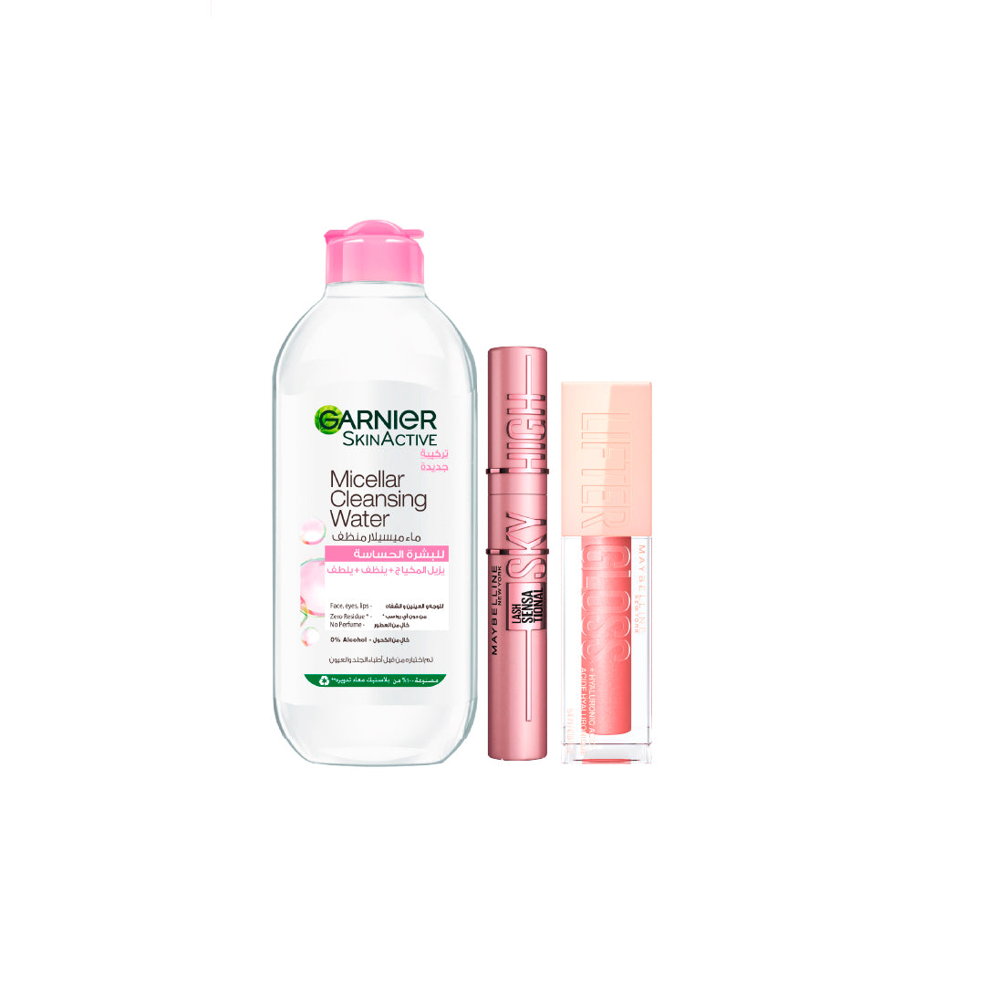Classic Micellar Water 400 ML + Lifter Gloss + Sky High Mascara At 25% OFF