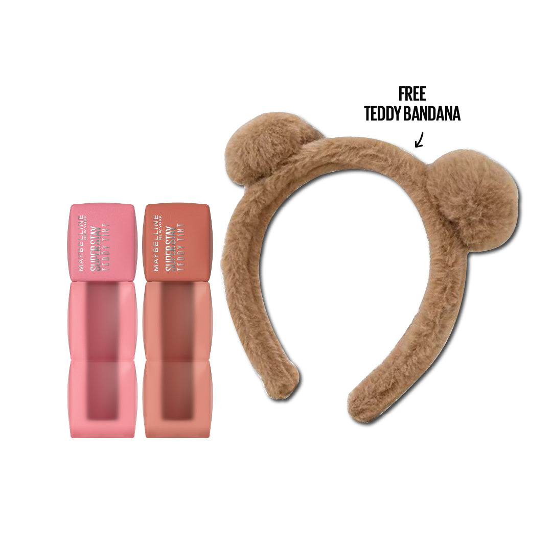 2x Teddy Tint Lip Tint + FREE Headband