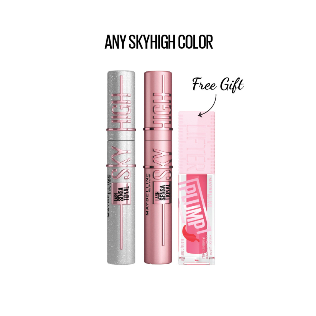 2x Sky High Mascara + FREE Lifter Lip Plump At 20% OFF