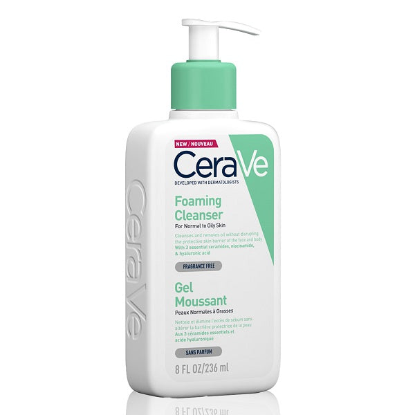 CeraVe - Foaming Cleanser for Normal to Oily Skin with Hyaluronic Acid
