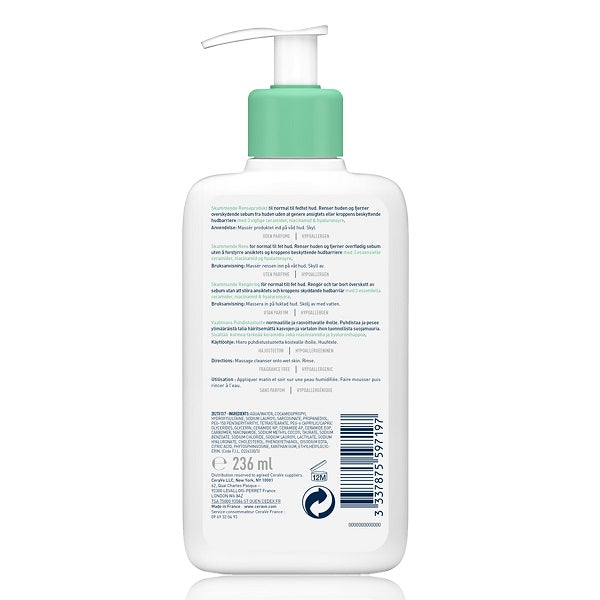 CeraVe - Foaming Cleanser for Normal to Oily Skin with Hyaluronic Acid