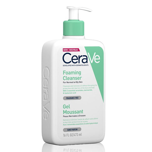 CeraVe - Foaming Cleanser for Normal to Oily Skin with Hyaluronic Acid