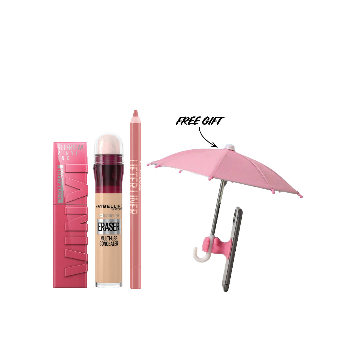 Vinyl Ink Lipstick + Lifter Liner Lip Liner + Instant Age Rewind Concealer + FREE Gift