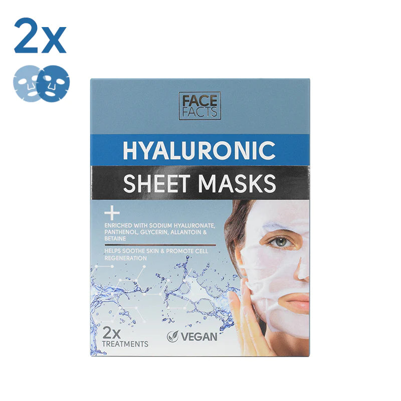 Face Facts 2x Hyaluronic Sheet Mask | Loolia Closet