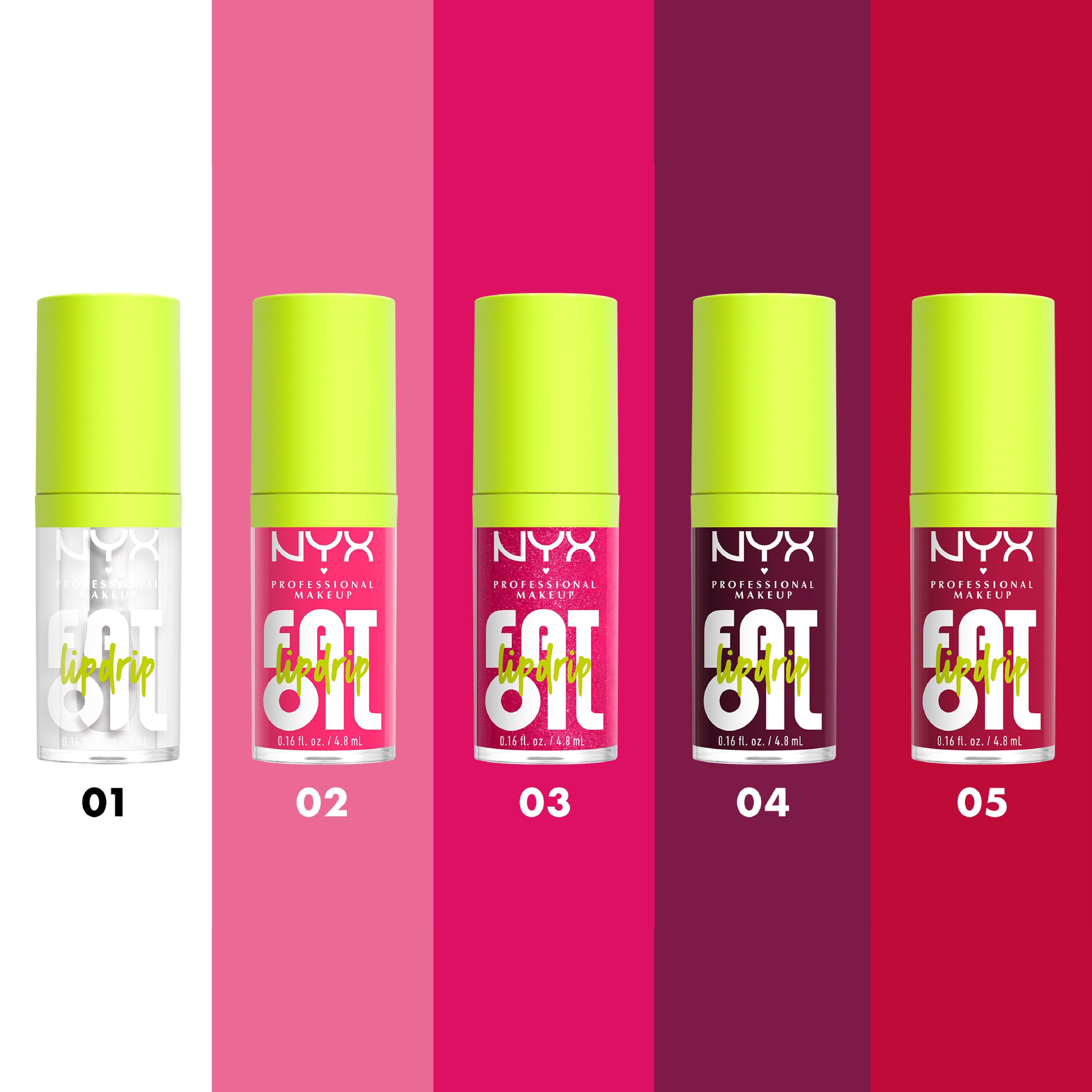 Fat Oil Lip Drip, Moisturizing, Shiny, Vegan Tinted Lip Gloss, Non-Sticky Finish, 12H Hydration