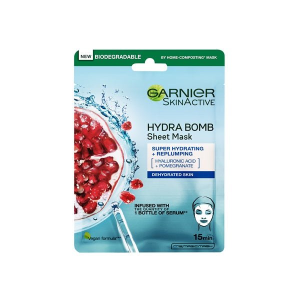 Garnier Moisture Bomb Super-Hydrating Replenishing Tissue Mask for Dehydrated Skin | Loolia Closet