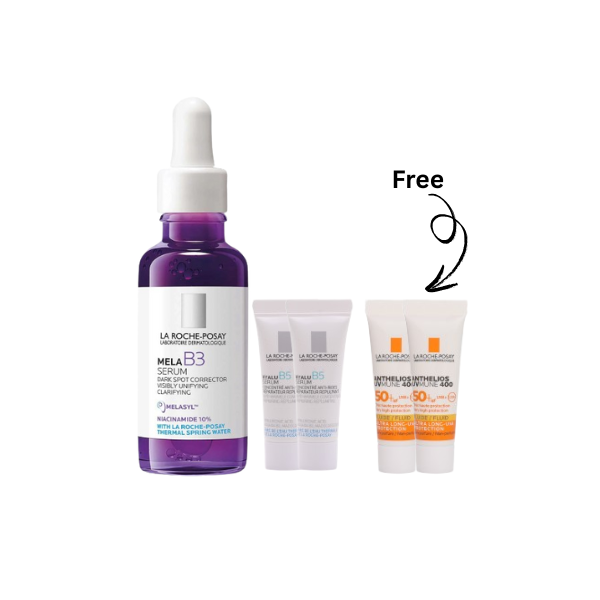 La Roche-Posay Mela B3 Serum + 2 FREE Mini Hyalu B5 Serum + 2 FREE Mini Antelios UV mune | Loolia Closet