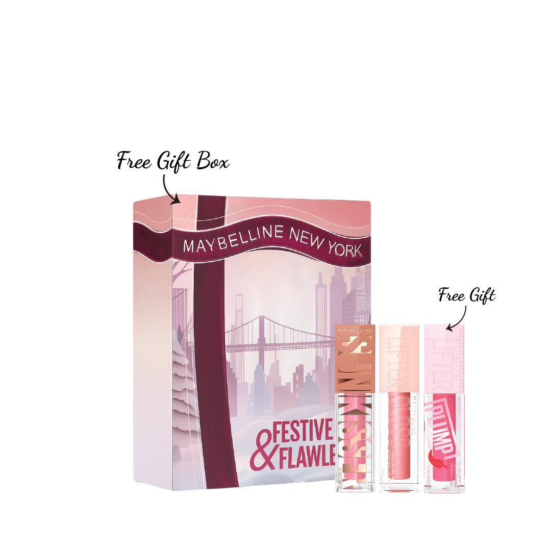 Sunkisser Liquid Blush + Lifter Lip Gloss + FREE Lifter Lip Plump & Box At 15% OFF
