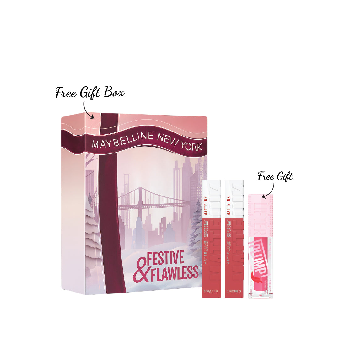 2x Superstay Matte Ink Liquid Lipstick + FREE Lifter Plump & Box At 20% OFF