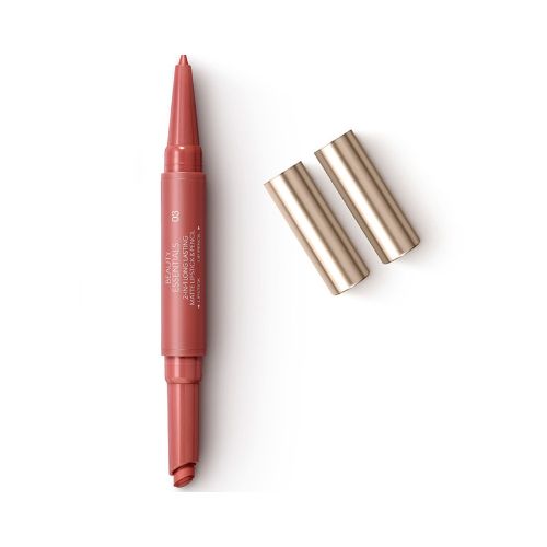 Kiko Milano Beauty Essentials 2-In-1 Long Lasting Matte Lipstick & Pencil - 03 Unstoppable Coral