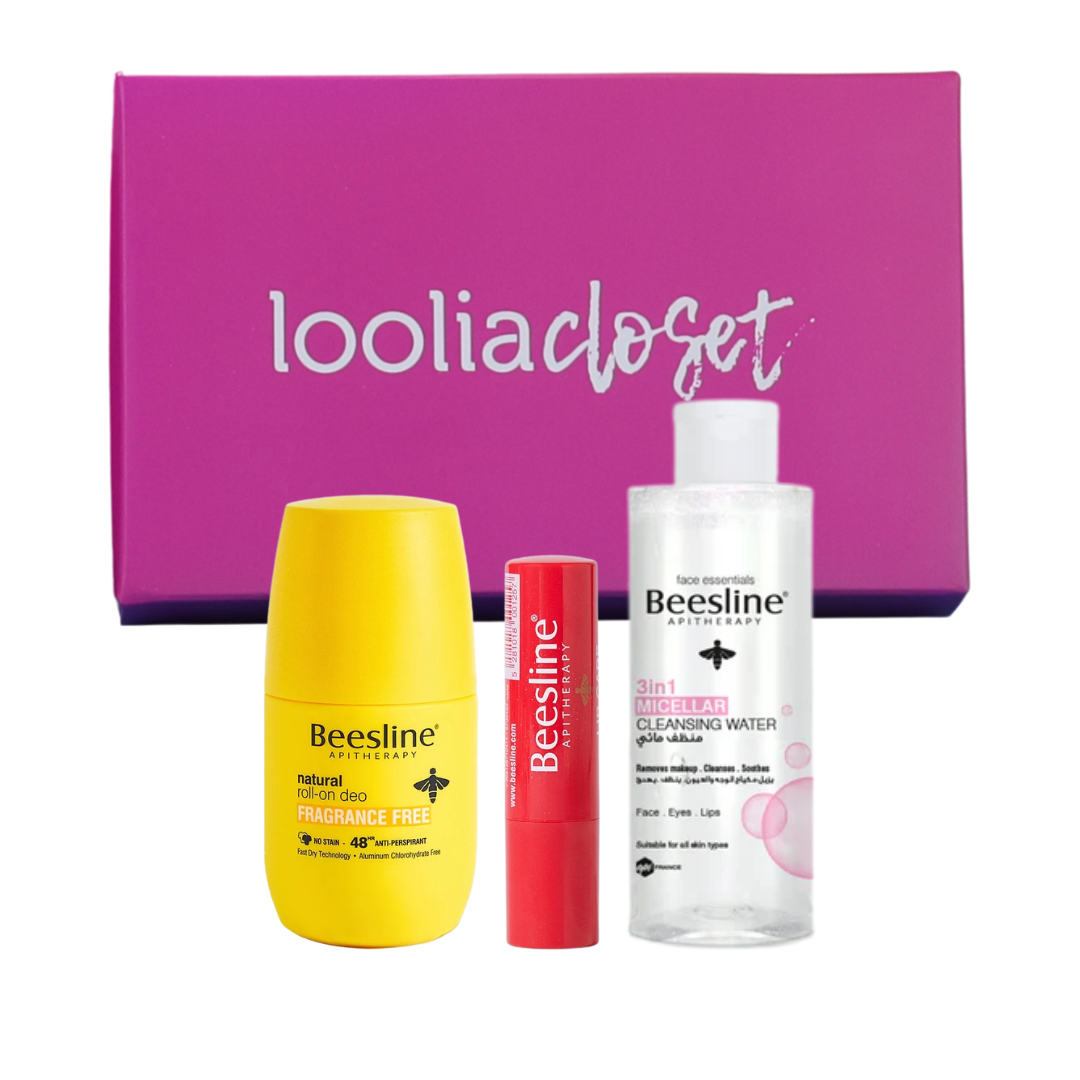 Shimmery Cherry Lip Care + 3 in 1 Micellar Water 100 ML + Natural Roll-On Deodorant At 10% OFF