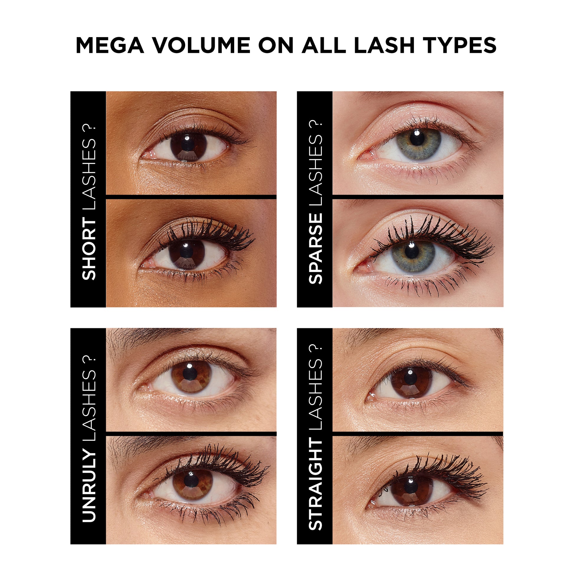 L'Oreal Paris - Air Volume Mega Mascara Washable, Air Whipped Formula Lasting Up To 24H- Lightweight