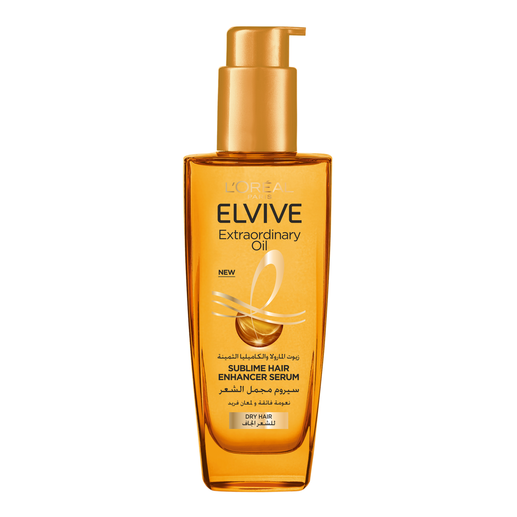 L'Oreal Paris - Elvive Extraordinary Hair Oil Treatment, Non-Sticky Serum For Dry Hair