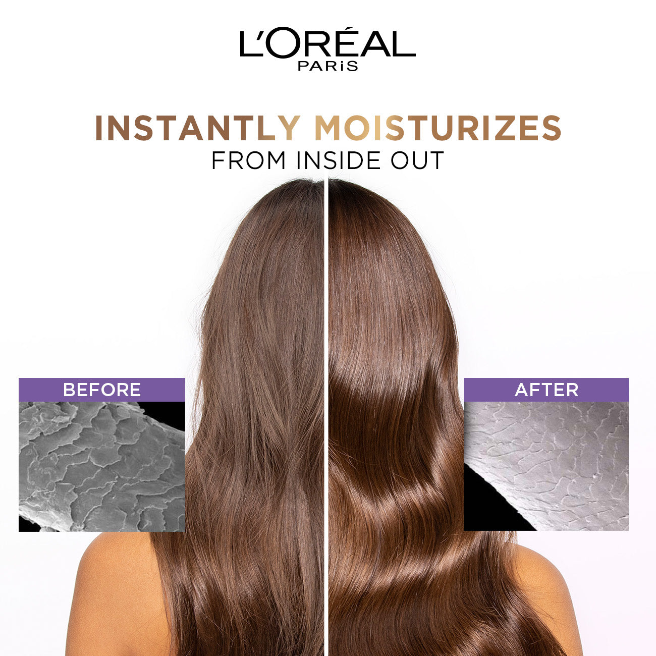 L'Oreal Paris - Elvive Hyaluron Plump 2% Moisture Plump Serum with Hyaluronic Acid For Dehydrated Hair