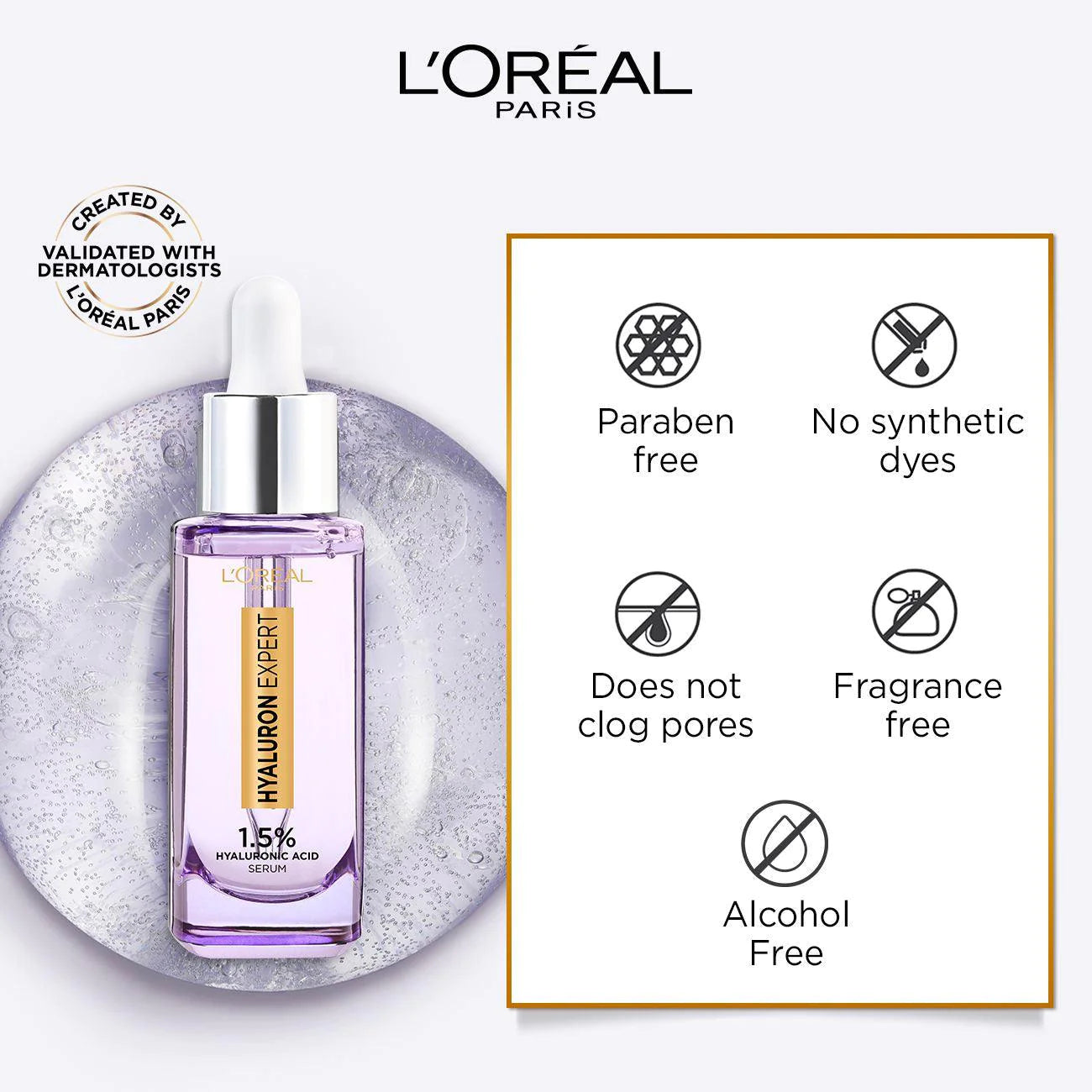 L'Oreal Paris - Hyaluron Expert Moisturiser and Anti-Aging Plumping Serum with Hyaluronic Acid