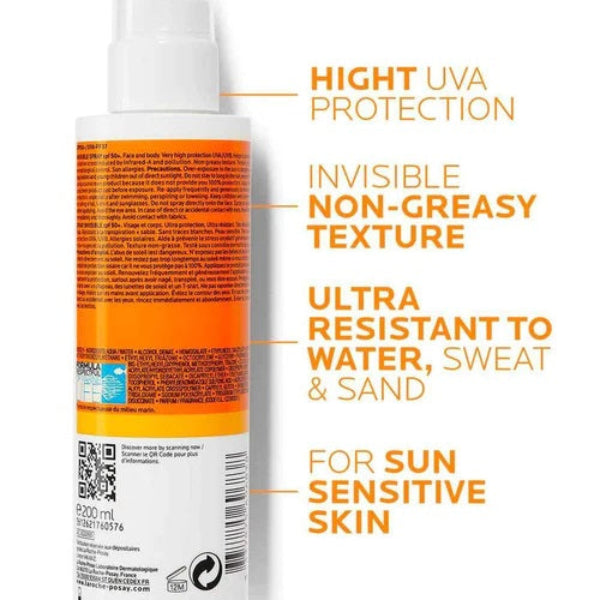 La Roche-Posay Anthelios Invisible Sunscreen Body Spray SPF50