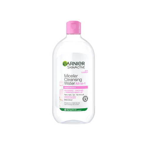 Garnier Micellar Water Facial Cleanser and Makeup Remover Pink for Sensitive Skin (3 sizes) | Loolia Closet