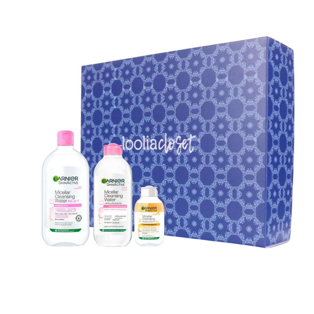 Micellar Water Facial Cleanser + Micellar Water Facial Cleanser + Oil-Infused Facial Cleanser + FREE Gift Box At 20% OFF