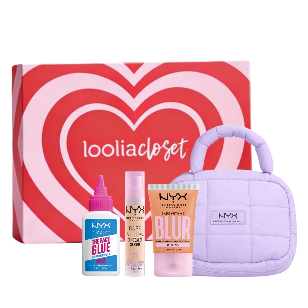 NYX Face Glue primer Bare With Me foundation concealer bundle with free pouch