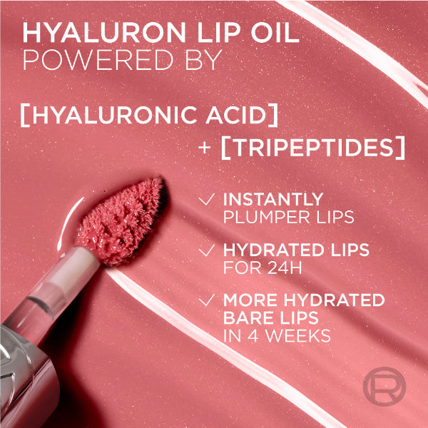 Plump Ambition Hyaluron Lip Oil, 24HR Hydration and Volumizing Shine - Benefits
