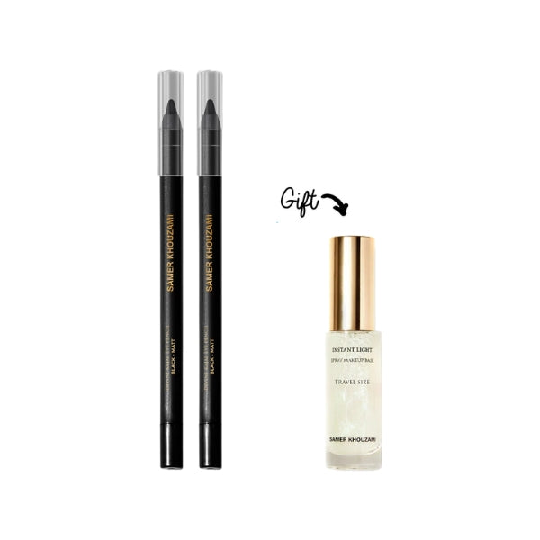 2x Divine Kajal Eye Pencil + FREE Light Makeup Travel Size At 50% OFF